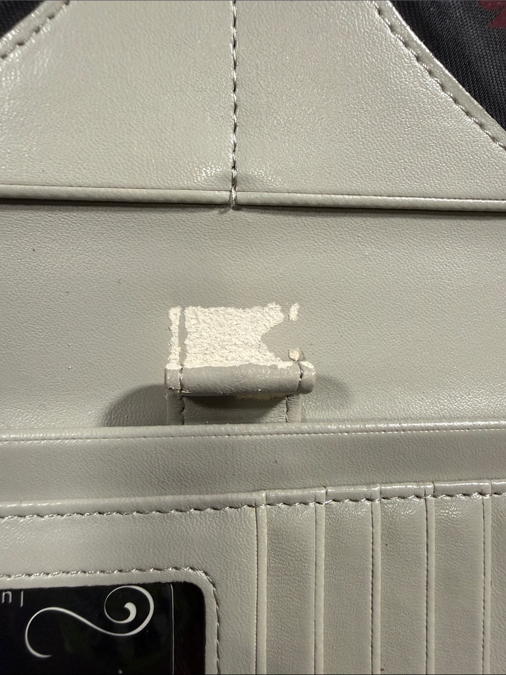 LUX DE VILLE STARLIGHT WALLET IN SILVER SPARKLE - Picture 3 of 6